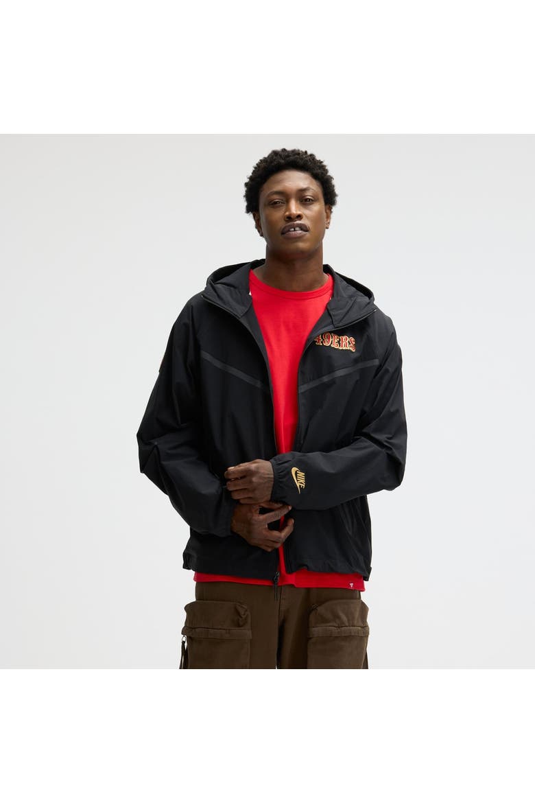 Men's Nike  Black San Francisco 49ers Rivalries Collection Tech Raglan Full-Zip Jacket, Main, color, Black
