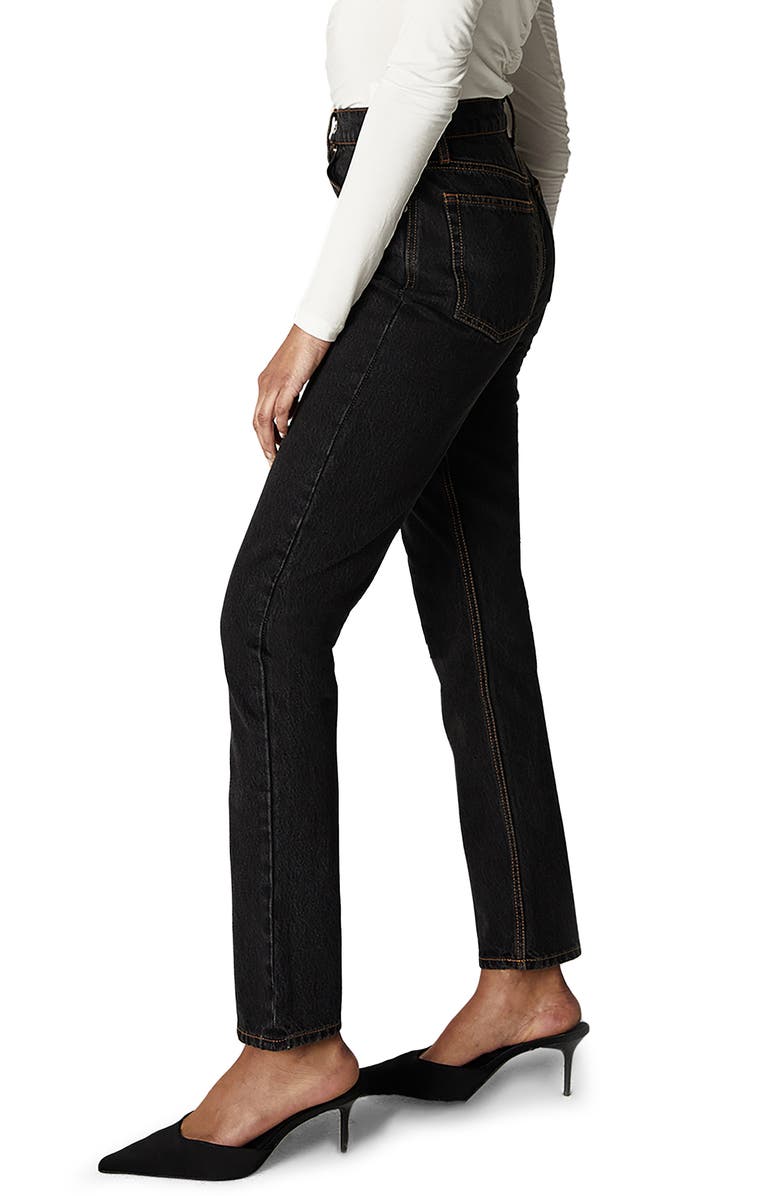 Unpublished Sloane Midnight Rider High Waist Cigarette Jeans, Alternate, color, Black