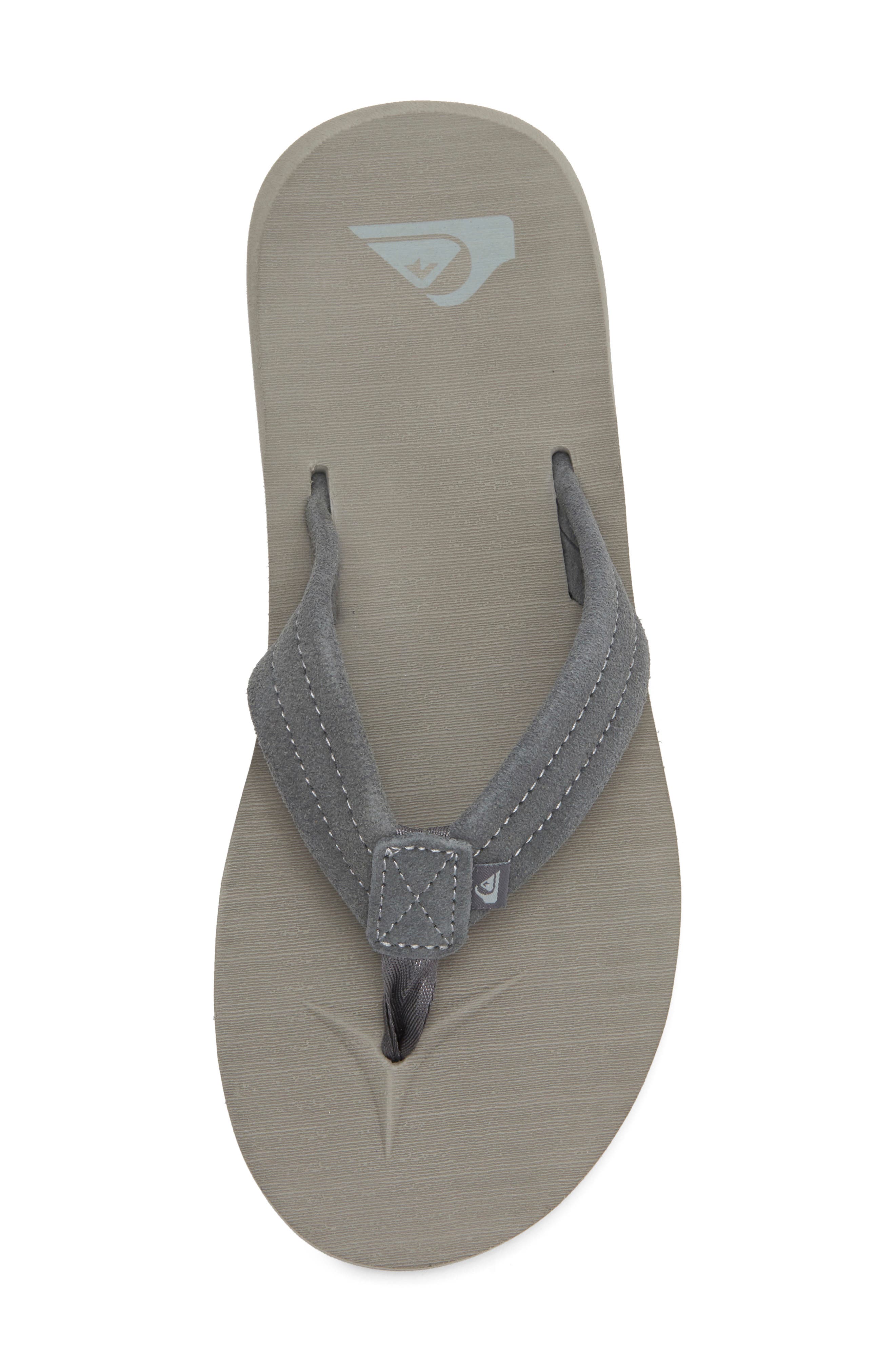 Quiksilver Carver Core Suede Sandal, Alternate, color, Grey/ Grey