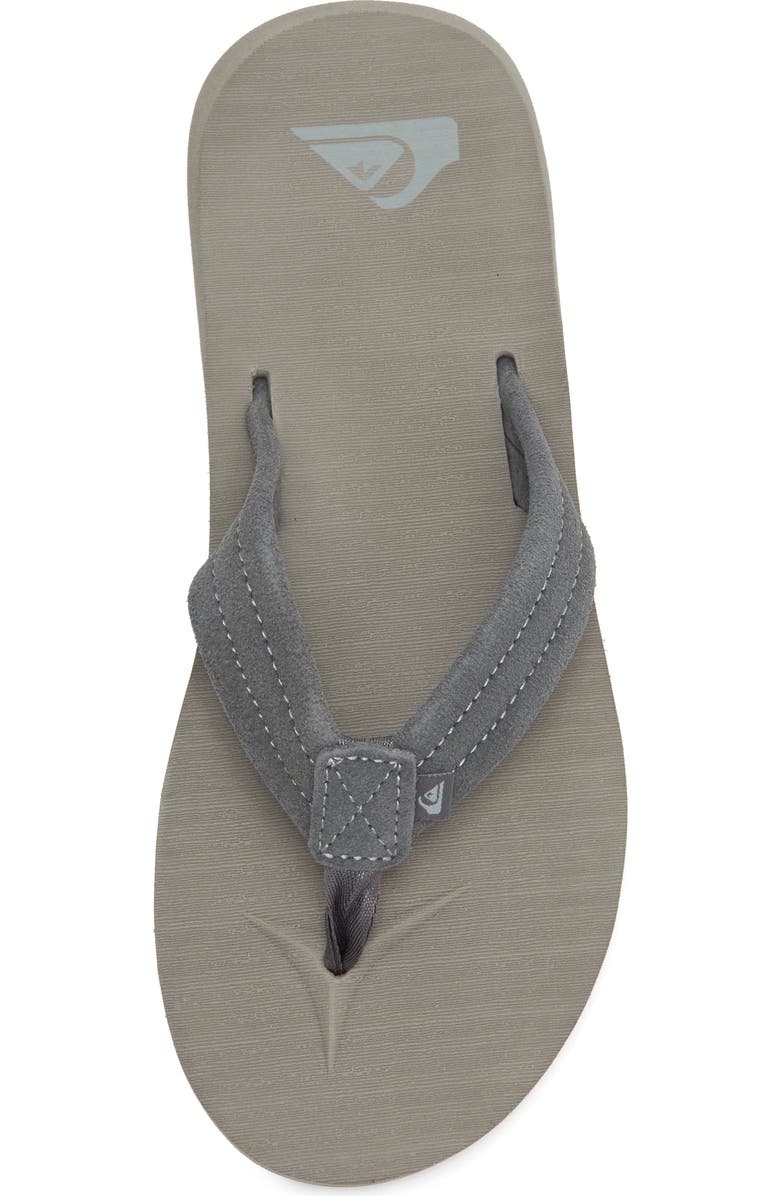Quiksilver Carver Core Suede Sandal, Alternate, color, Grey/ Grey