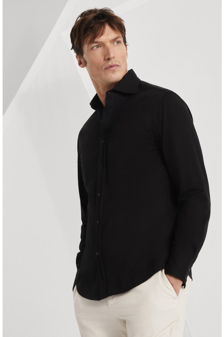 Basic fit shirt, Alternate, color, Black