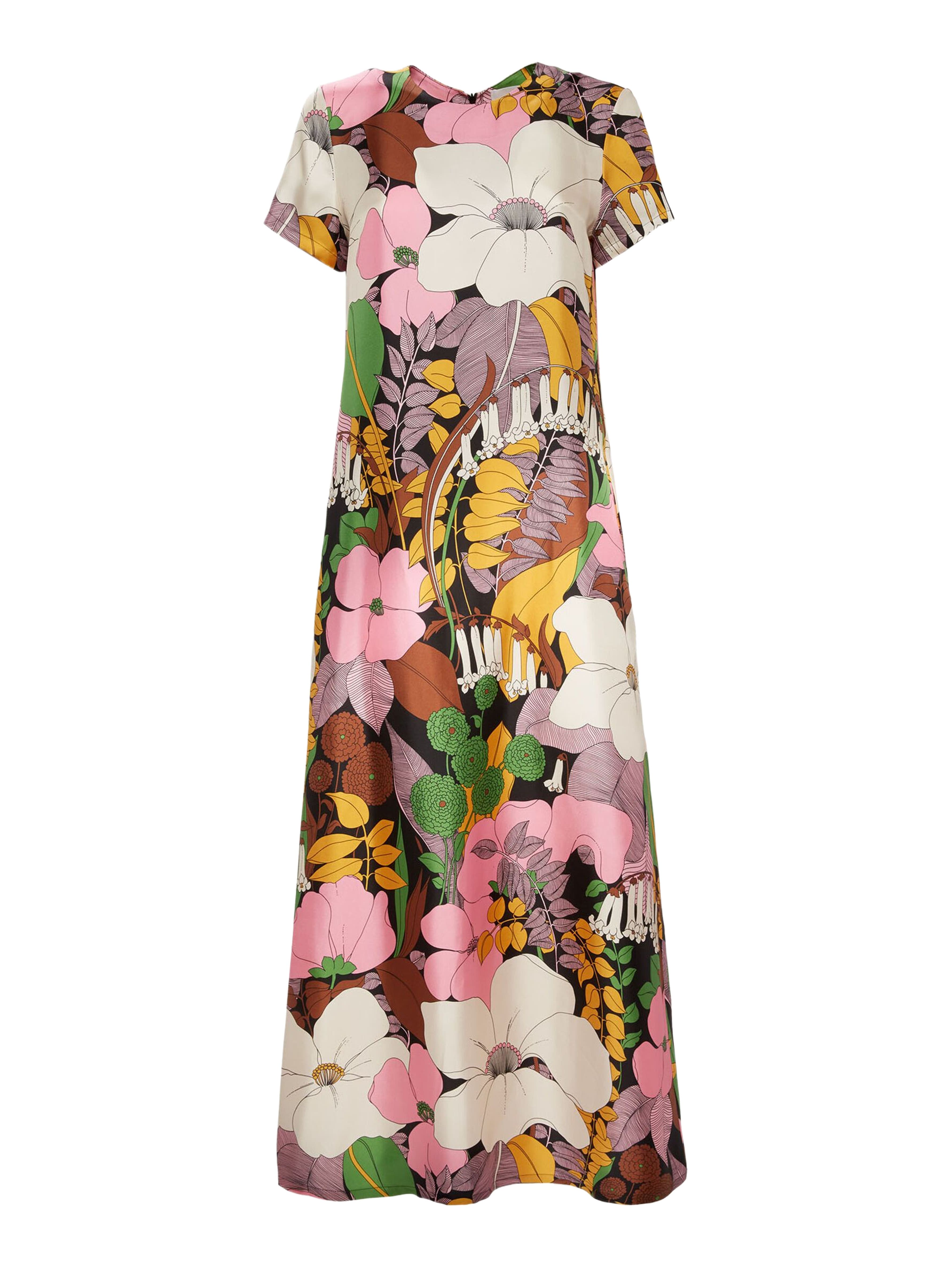 Swing Dress Big Flower Multicolor - image 2
