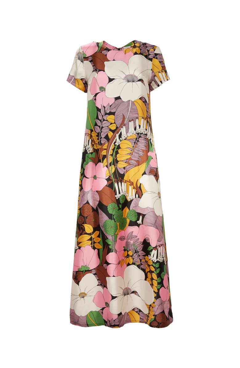 La DoubleJ Swing Dress Big Flower Multicolor, Alternate, color, 