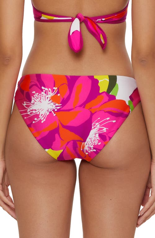 Trina Turk Bloom Side Tab Hipster Bikini Bottoms In Pink Multi