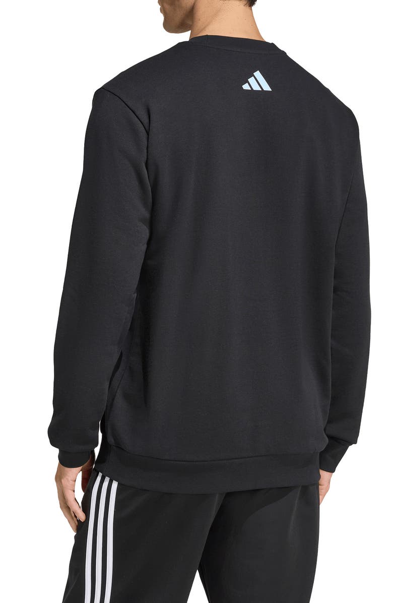 adidas Climb Logo Graphic Sweatshirt, Alternate, color, Black
