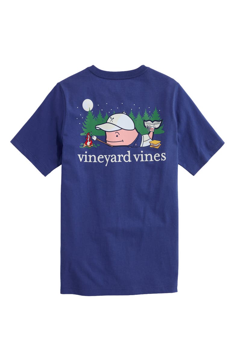 vineyard vines Kids' Camper Glow in the Dark Pocket Graphic T-Shirt, Alternate, color, Moonshine