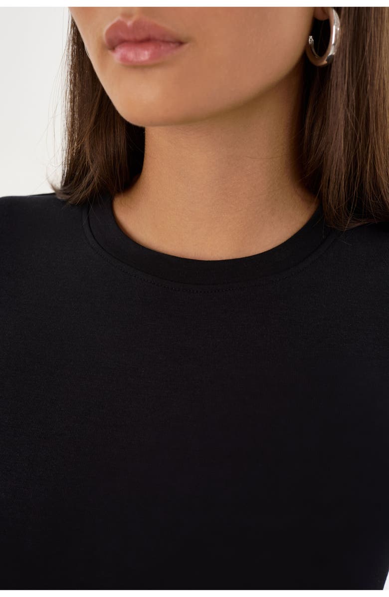 LAMARQUE Moa | Jersey Crew Neck Tee, Alternate, color, Black