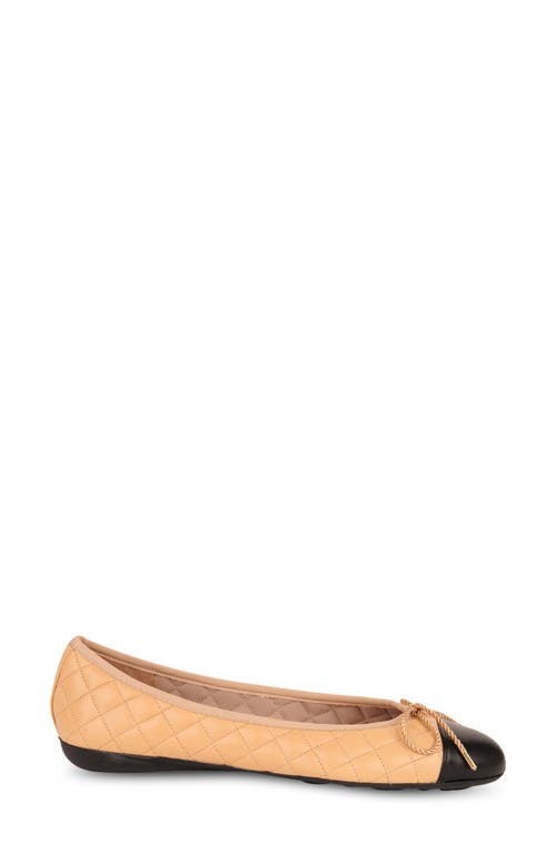 Paul Mayer Cap Toe Quilted Ballet Flat