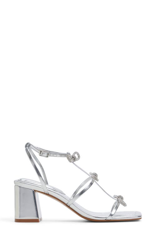 Shop Aldo Kaeli Ankle Strap Sandal In Silver