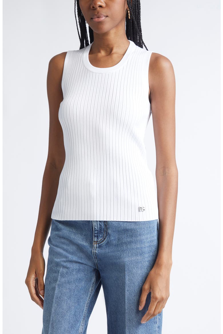 Rib Tank, Alternate, color, W0800 BIANCO OTTICO