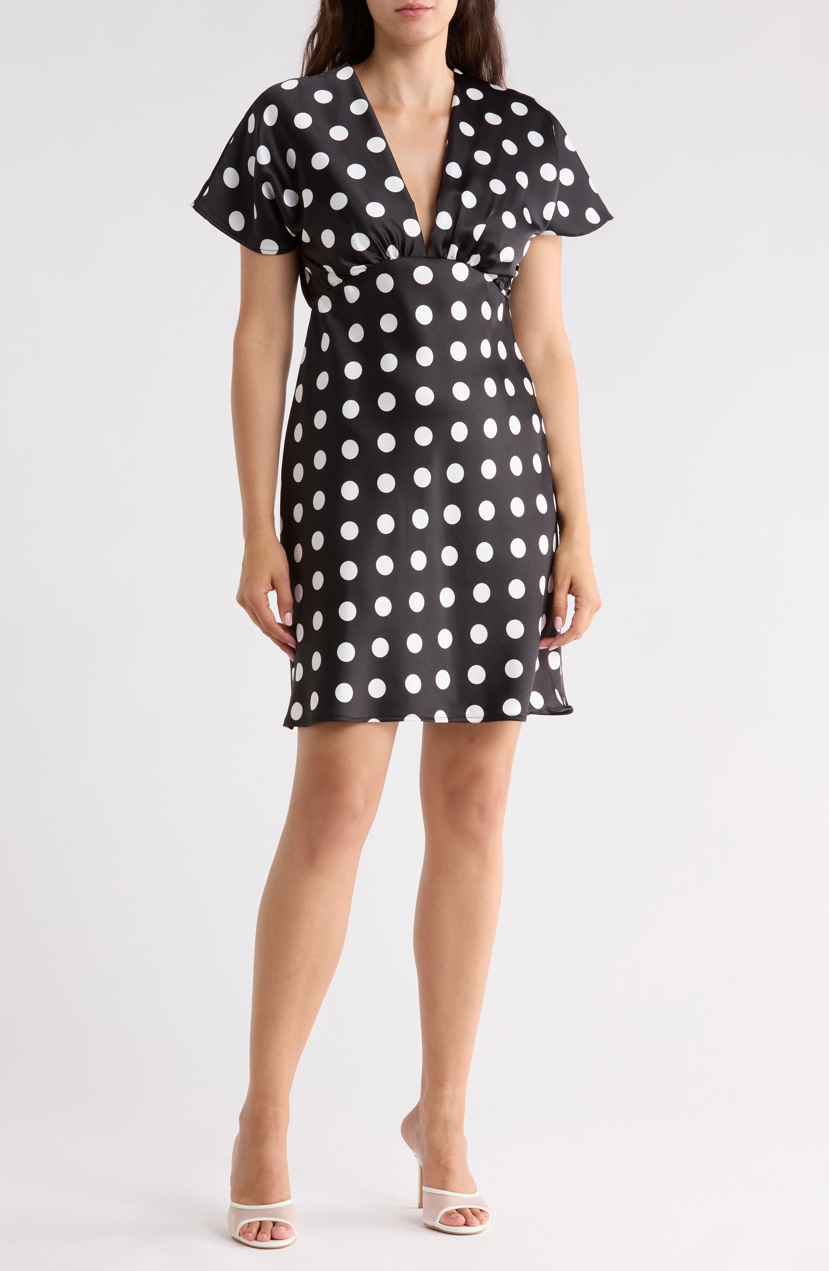 Polka Dot V-Neck Dress