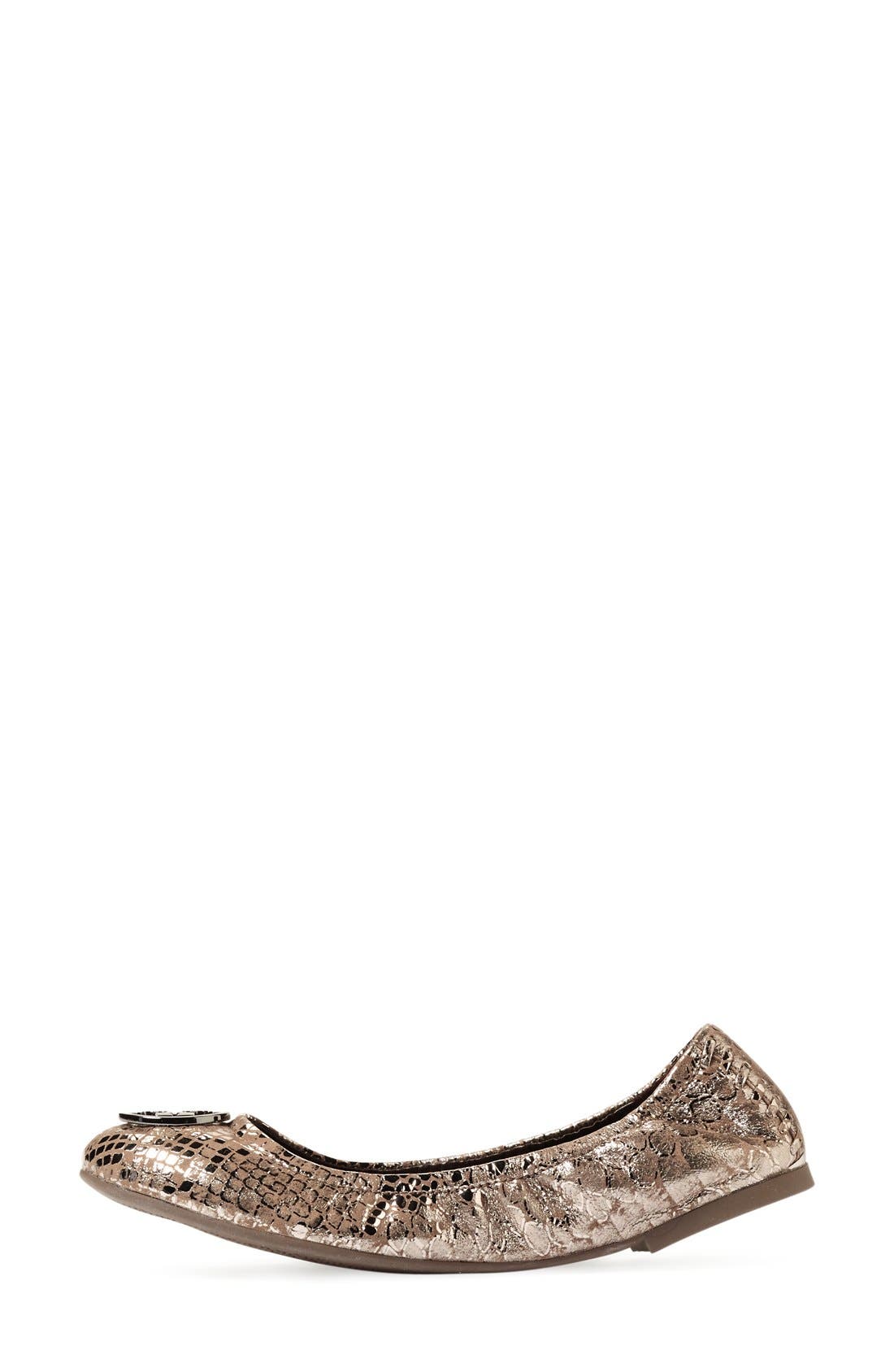 'Heidi' Ballet Flat (Nordstrom Exclusive), Alternate, color, PEWTER SNAKE
