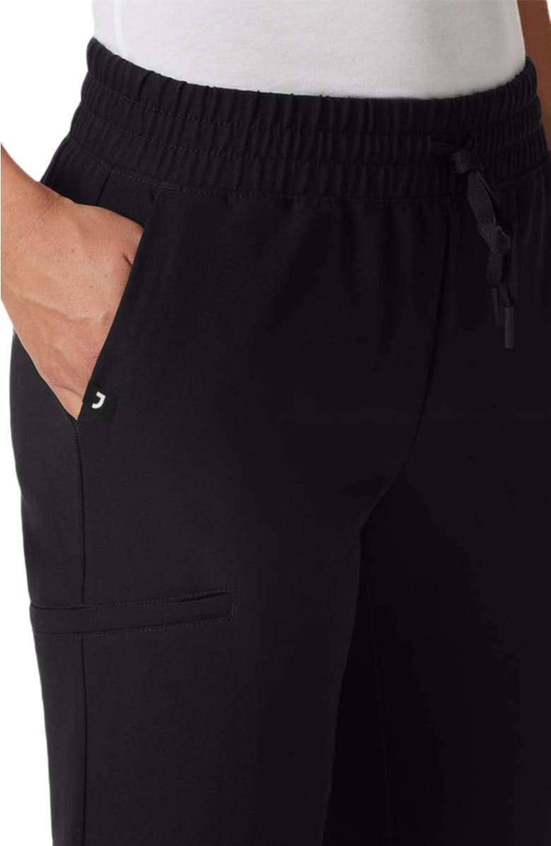 JAANUU Jace Women's 7-Pocket Skinny Scrub Jogger, Alternate, color, Black