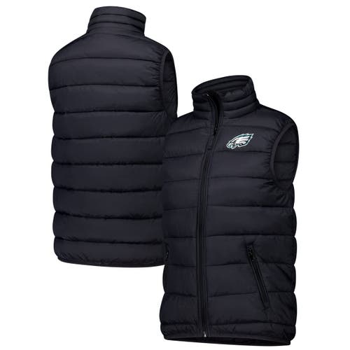 Dunbrooke Black Philadelphia Eagles Alberta Full-zip Vest