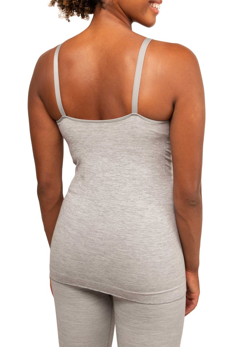 Modern Eternity Seamless Maternity/Nursing Yoga Tank, Alternate, color, Graphite Melange