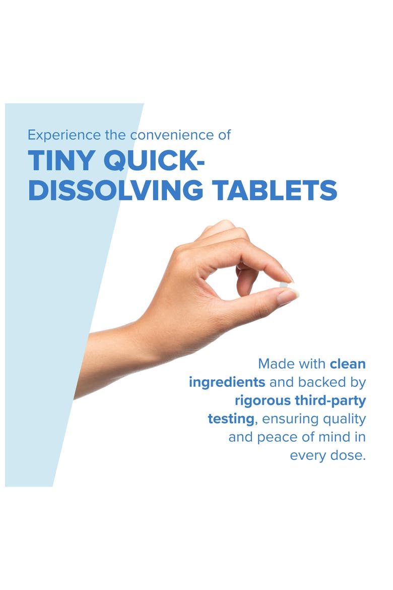 Kids D3 K2 Instant Dissolve Vitamin Tablets, Alternate, color, White