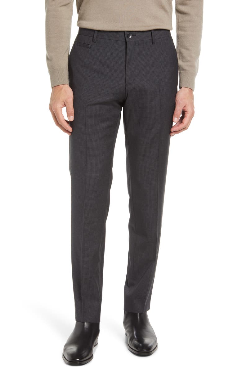 BOSS Hugo Boss Genius Slim Fit Stretch Pleated Pants, Main, color, 