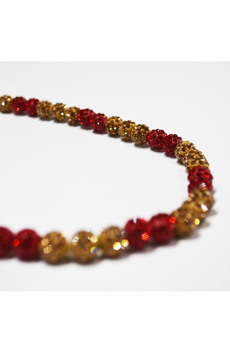 The Drip Bros Inferno Drip Team Spirit Baseball and Sports Necklace, Alternate, color, Red Adult