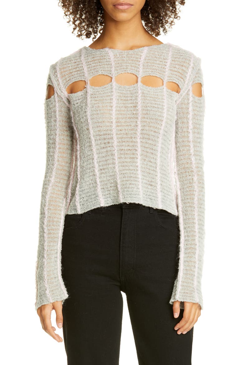 Peaking Light Sweater, Main, color, POODLE