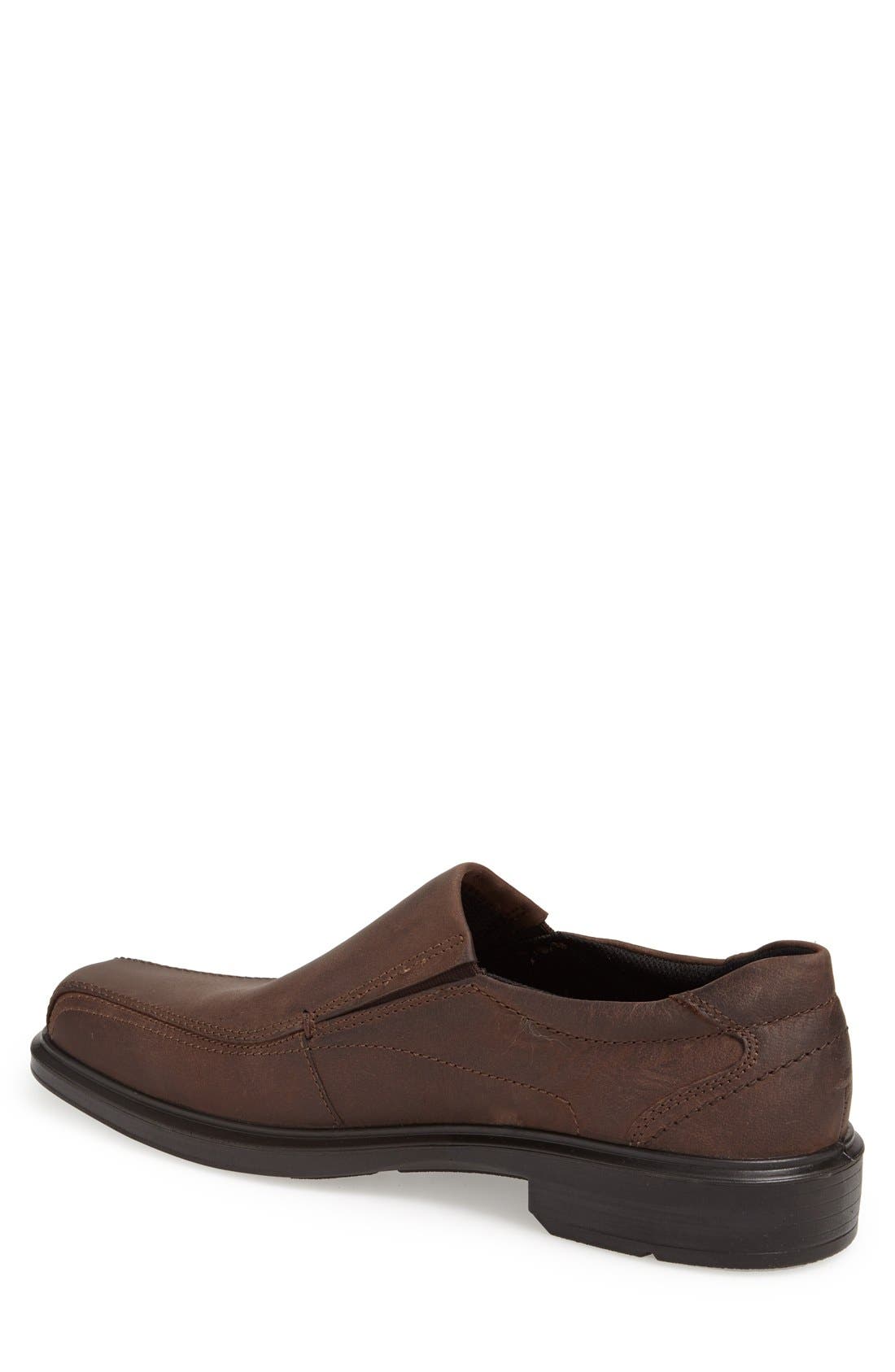 Helsinki Bike Toe Slip-On, Alternate, color, COFFEE