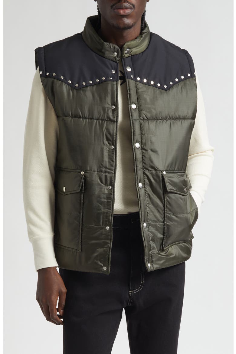 Ranger Puffer Vest, Main, color, DARK ARMY