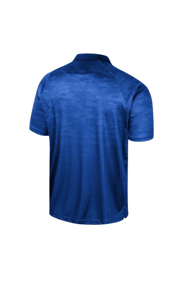 COLOSSEUM Men's Colosseum Royal Boise State Broncos Honeycomb Raglan Polo, Alternate, color, Royal