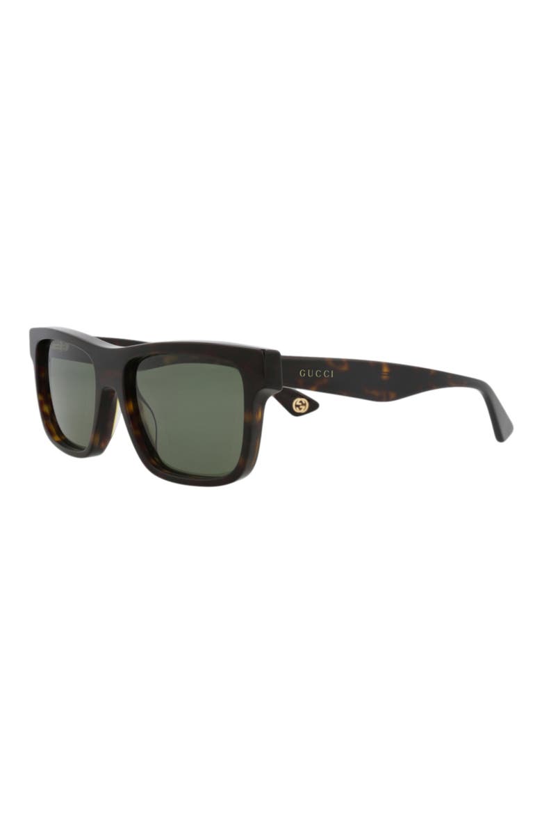 56mm Square Sunglasses, Alternate, color, HAVANA HAVANA GREEN