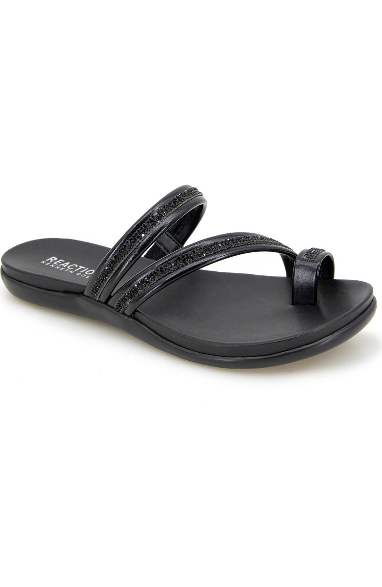 Reaction Kenneth Cole Gia Crystal Strap Slide Sandal, Main, color,