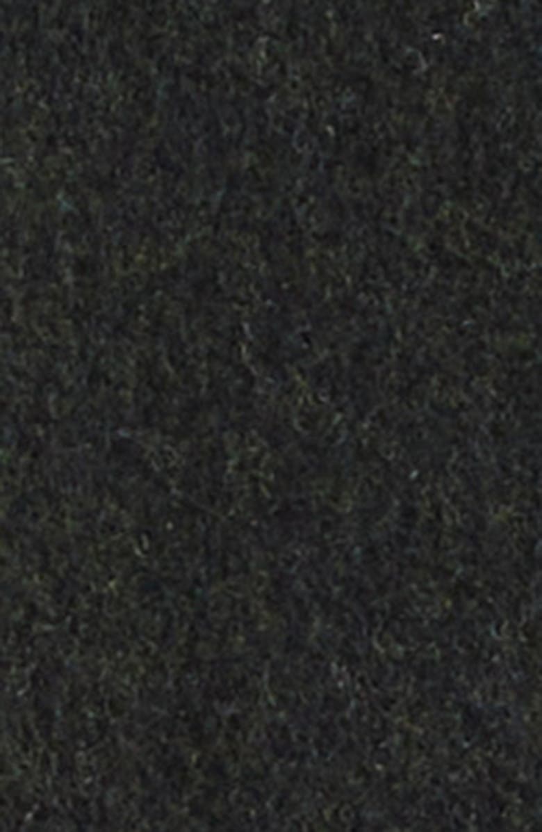 Burberry Wool Felt Hooded Jacket, Alternate, color, Green Melange