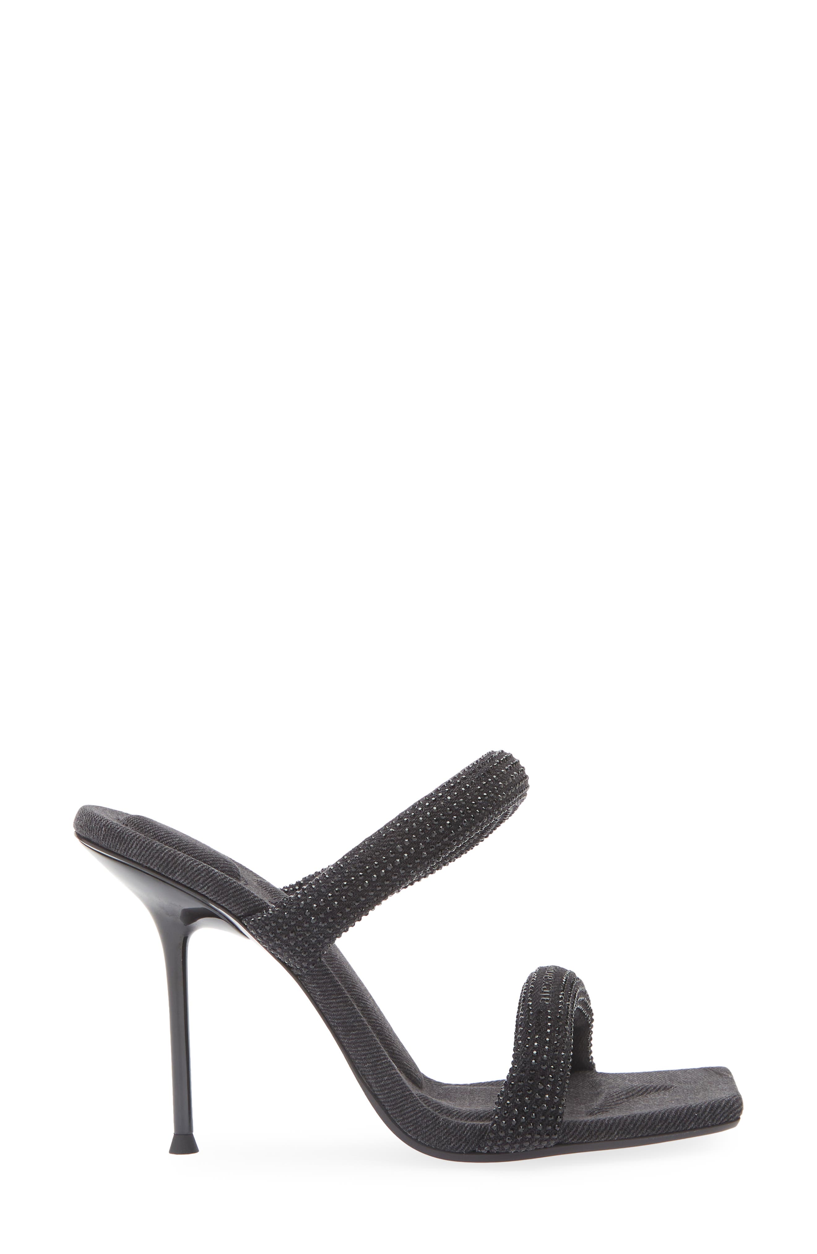 Alexander Wang Julie Tubular Crystal Embellished Slide Sandal, Alternate, color, 