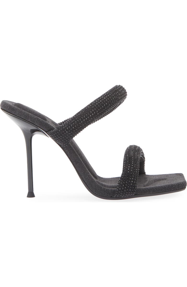 Alexander Wang Julie Tubular Crystal Embellished Slide Sandal, Alternate, color,