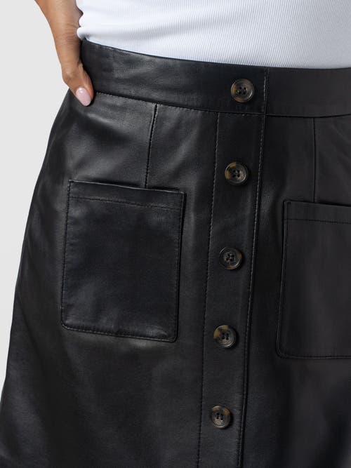 Saint And Sofia Saint + Sofia Luther Suede Mini Skirt In Black
