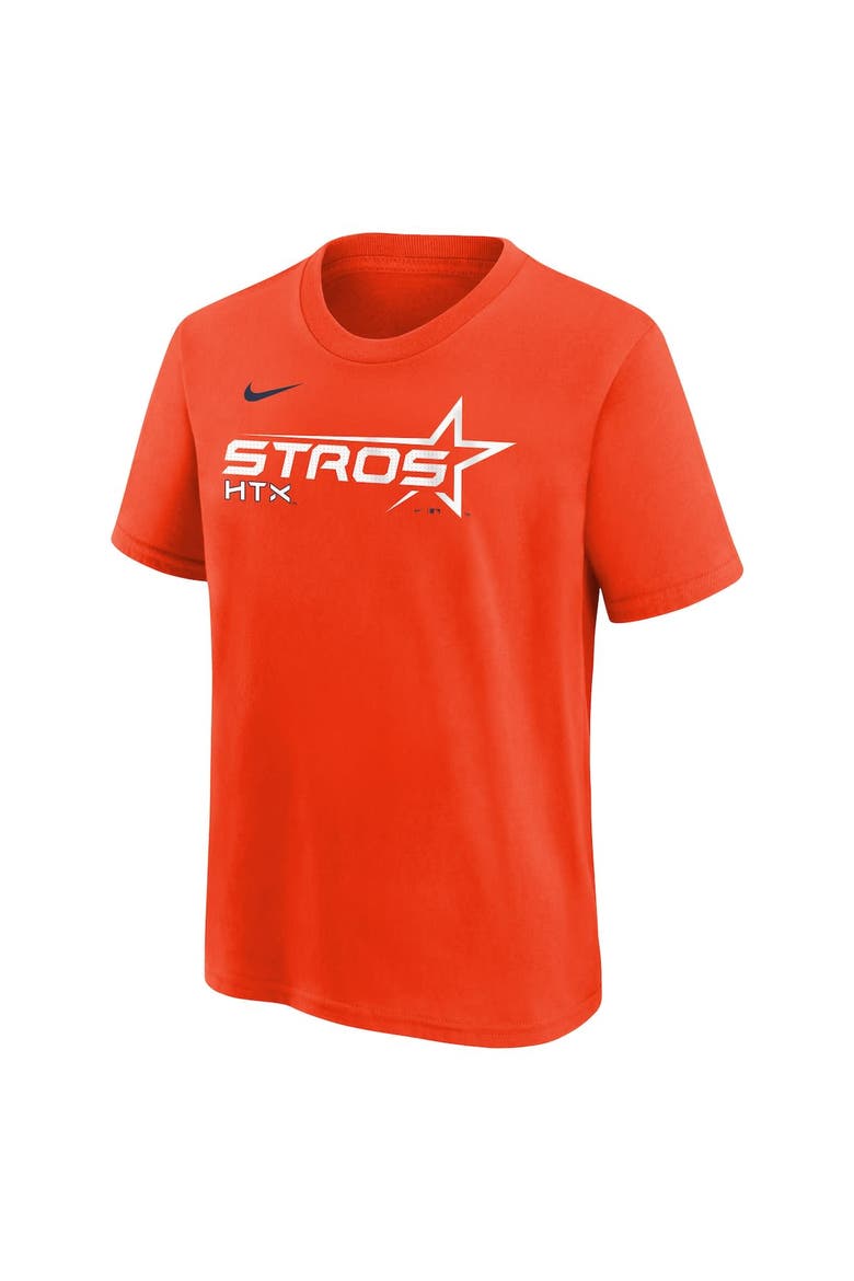 Youth Nike  Orange Houston Astros 2025 City Connect Wordmark T-Shirt, Alternate, color, Orange