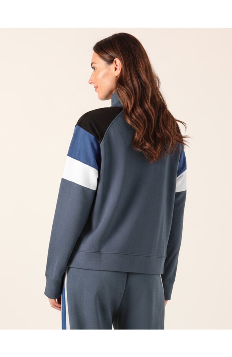 GLYDER Daily Scuba Knit 1/4 Zip Up Jacket, Alternate, color, Slate Colorblock