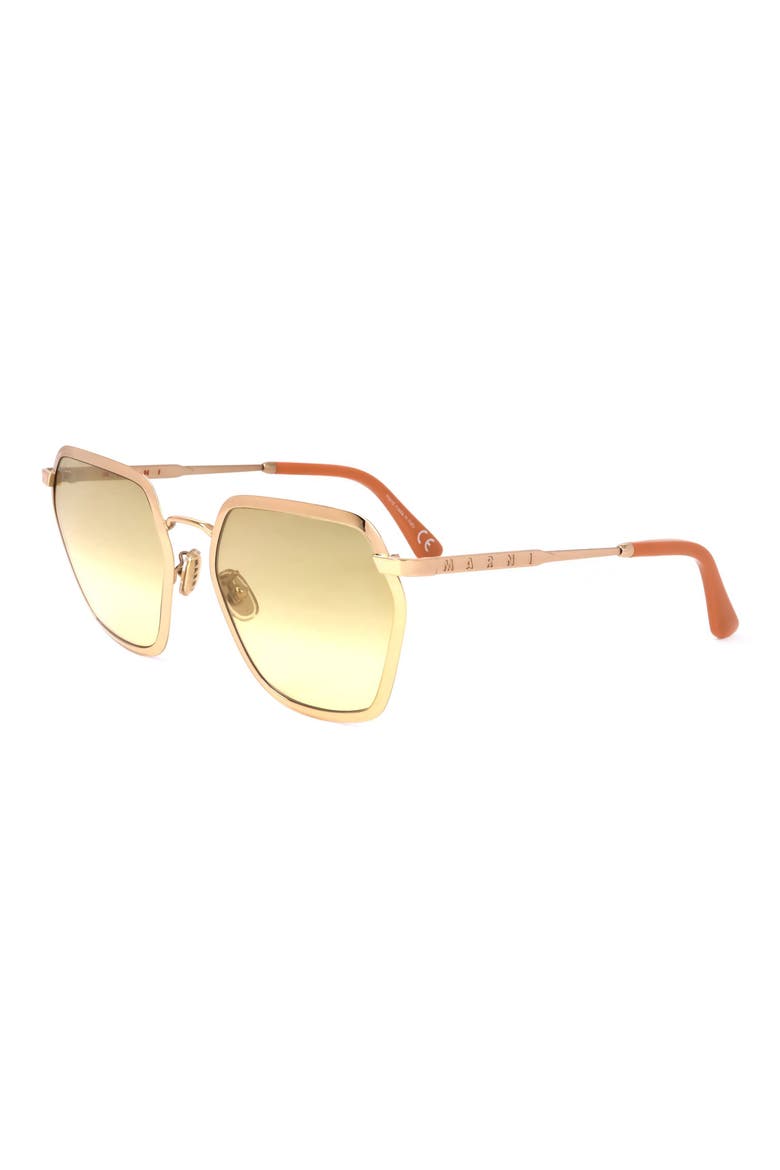 59mm Round Sunglasses, Alternate, color, GOLD / BROWN