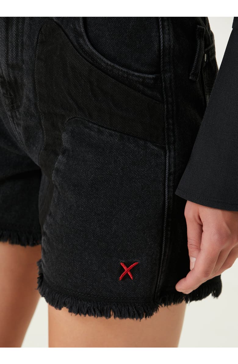 PCFG Boomerang Denim Shorts, Alternate, color, Black