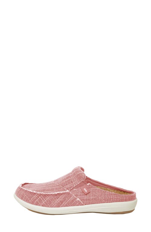 Revitalign Siesta Orthotic Canvas Slip-on Shoe In Rose Tan