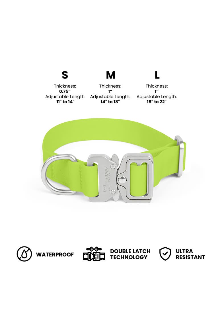 Waterproof Poly-Flex Sport Dog Collar, Alternate, color, Green