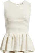 Open Edit Open Stitch Peplum Sweater Tank