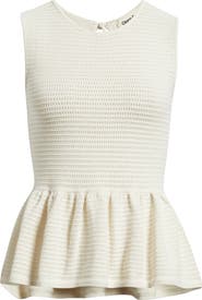 Open Edit Open Stitch Peplum Sweater Tank