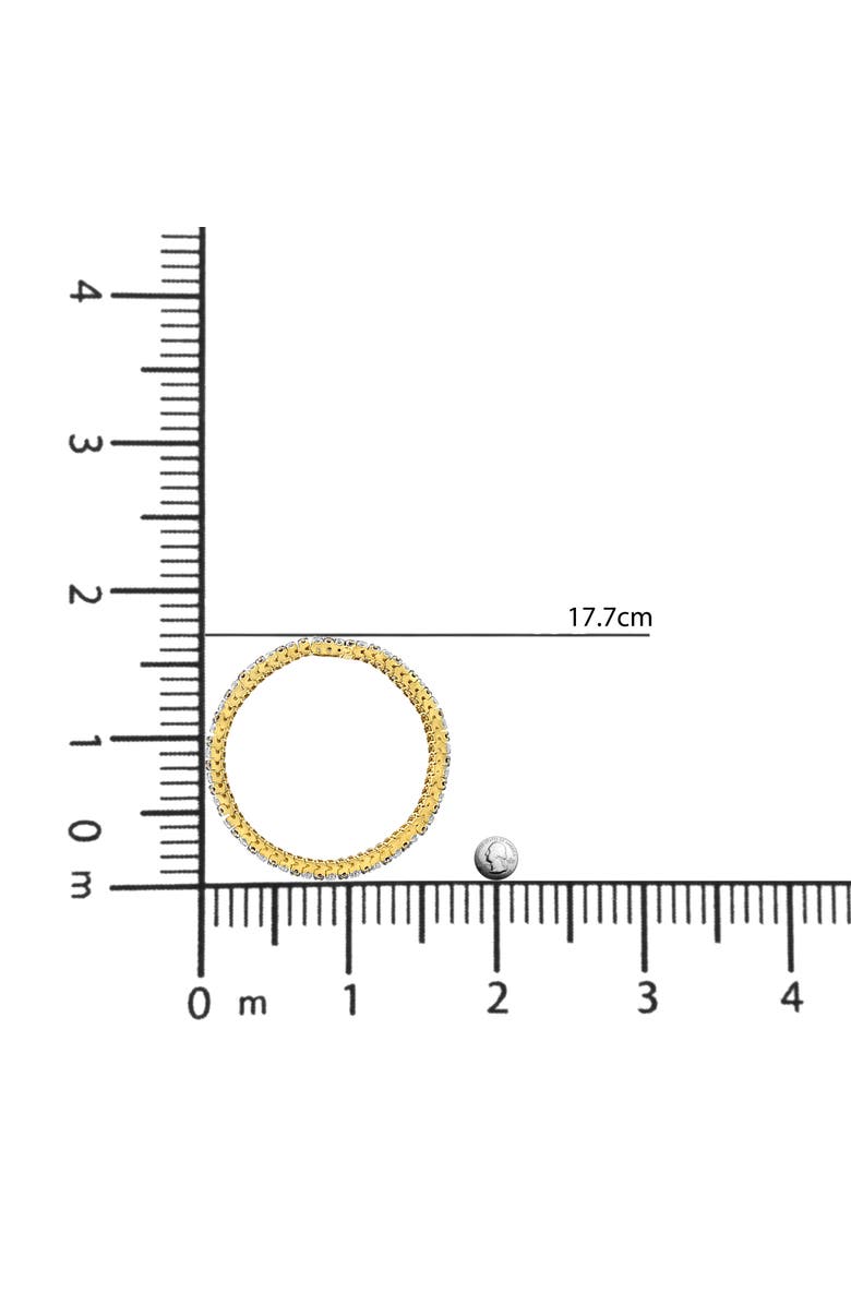 Haus of Brilliance 10K Gold 10-1/3 Cttw Diamond 5 Row Tennis Bracelet, Alternate, color, Yellow