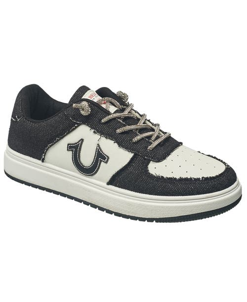 True Religion Women's Allison Lace Up Sneaker In Black Denim