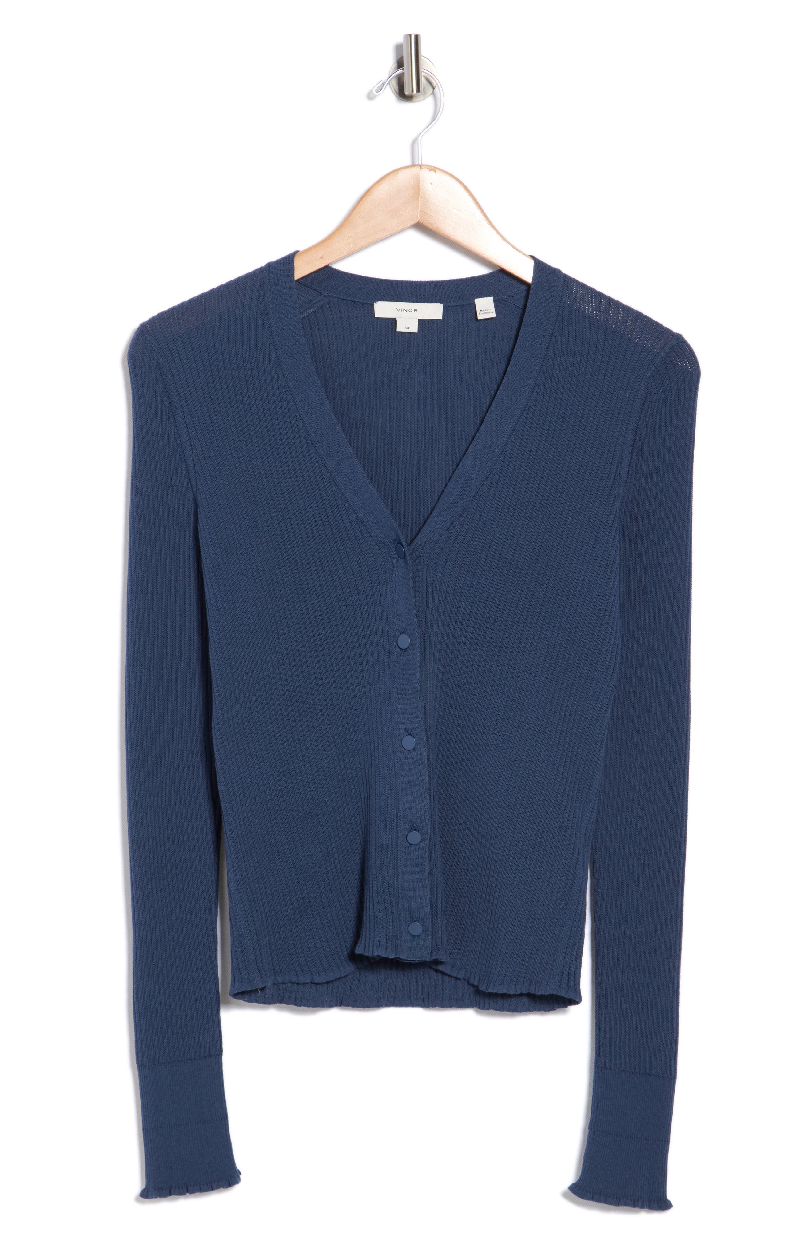 Ribbed Button Front Cardigan (Women) | Nordstromrack