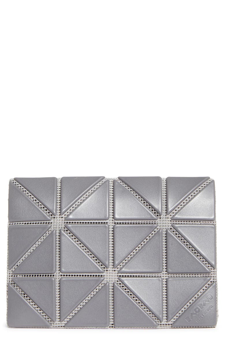 Bao Bao Issey Miyake Colorblock Card Case, Main, color, Dark Gray X Light Gray