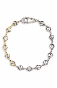 AllSaints Two-Tone Crystal Line Bracelet