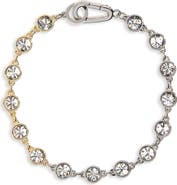 AllSaints Two-Tone Crystal Line Bracelet