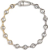 AllSaints Two-Tone Crystal Line Bracelet