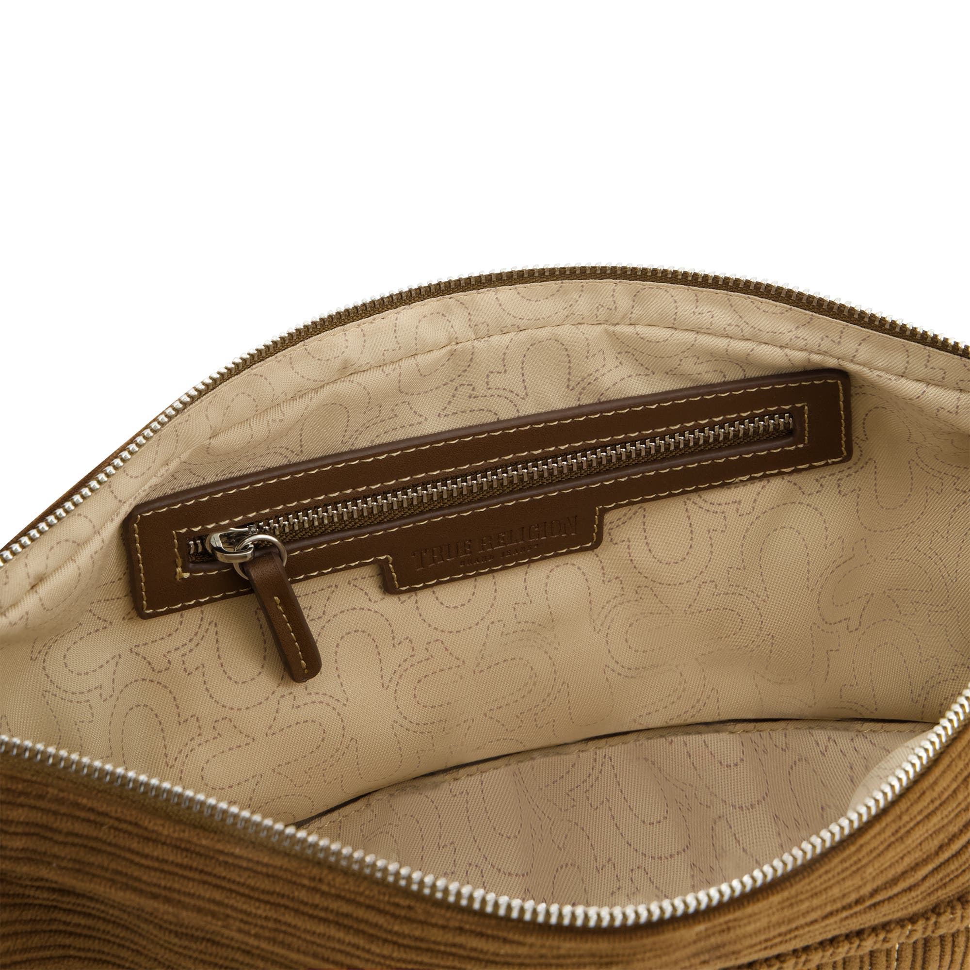 True Religion Corduroy Soft hobo, Alternate, color, Brown