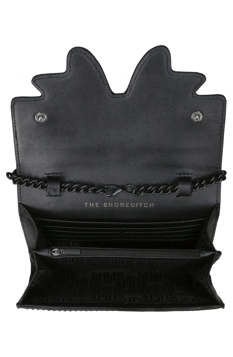 Kurt Geiger London Shoreditch Crystal Embellished Bow Wallet on a Chain, Alternate, color, 