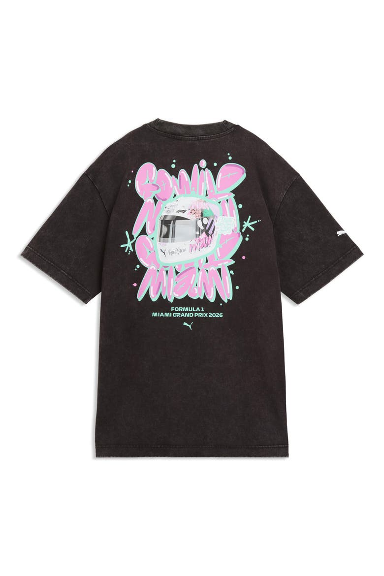 F1 Miami Go Wild Cotton Graphic T-Shirt, Alternate, color, PUMA BLACK